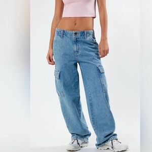 Levi's Light Blue Boyfriend Cargo Jeans